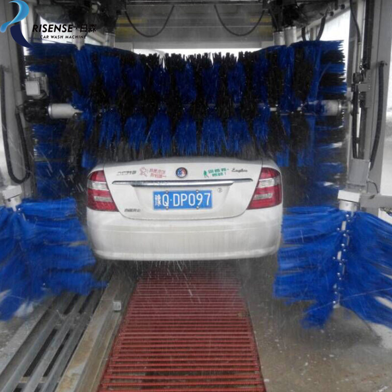 9 brushes car wash tunnel automatic with drying system