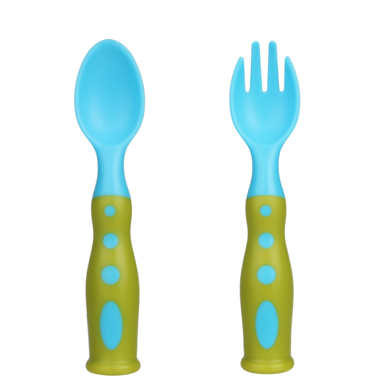 OEM Factory PP Baby Training Learning Feeding Spoon & Fork