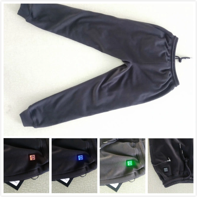 Casual Design Rechargeable Battery Three Gear Temperature Control Intelligent Heated Trousers Long Heated Pants