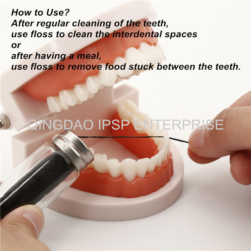 Biodegradable Bamboo Charcoal Dental Floss for Cleaning Teeth