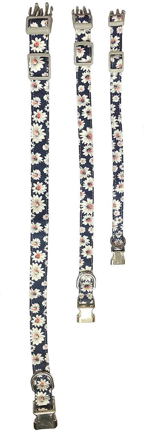 Pattern Female Dog Collar Quick Release Adjustabe Pet Gift Dog Collar