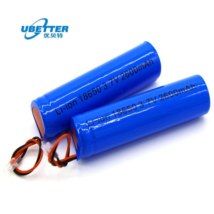 Rechargeable 18650 Li-ion Battery Cell 3.7V 2.6ah for Portable Services Electronic Toys