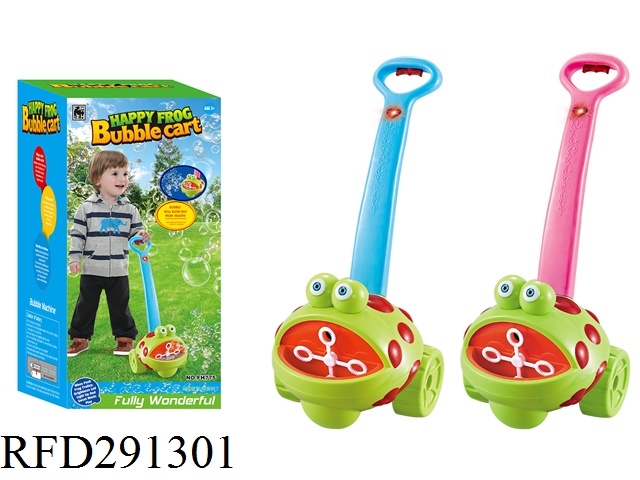 Cartoon Happy Frog Electric Bubble Machine Water Toy