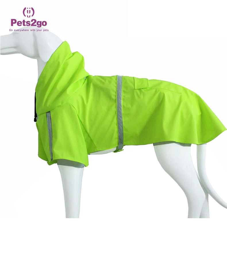 Fashion Pet Product Waterproof Poncho Pet Reflective Strip Dog Clothes Raincoat Pet Supplies