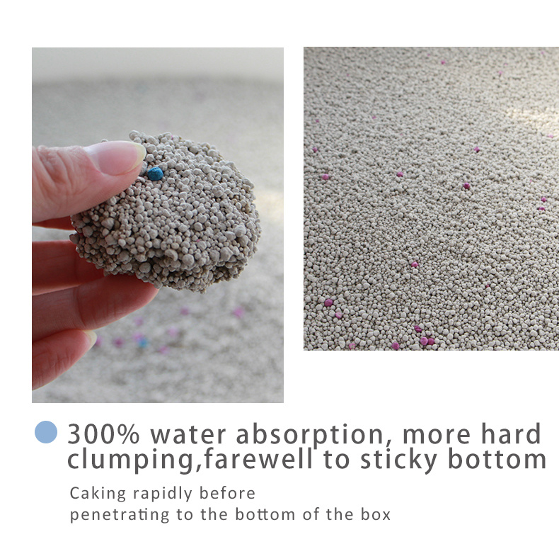 China Factory Produce Clumping Bentonite Cat Litter Pet Products