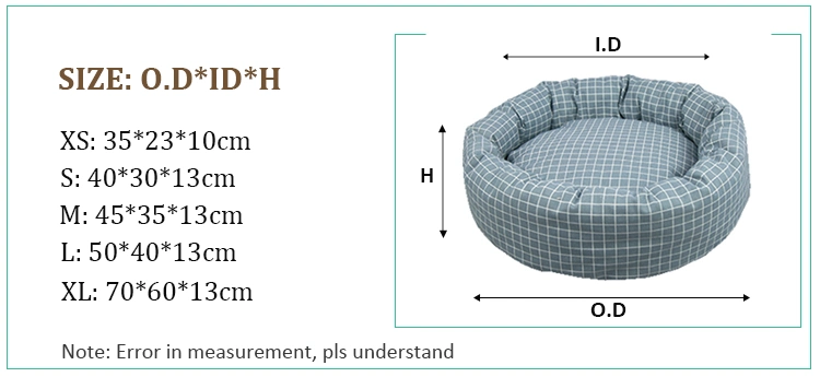 Hot Selling Comfortable Linen Fabric Pet Bed Pet Dog Soft Warm Mat Bed Pad for Dog Cat