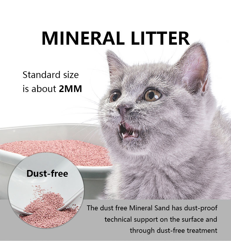 China Factory Supply New Dust Free Mineral Sand Pet Products