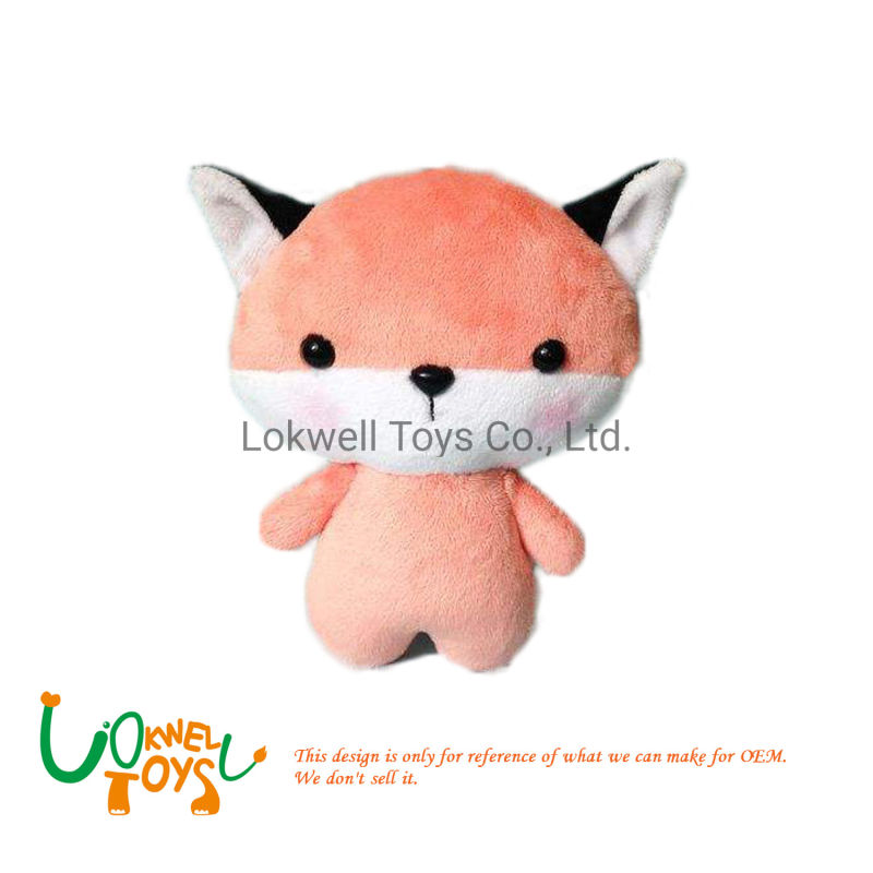 Plush Fox Toy Stuffed Sitting Animal Stuffed Fox Doll Toy