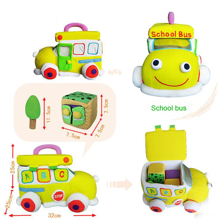 Custom Stuffed Car Plush Toy Bus Plush Toy