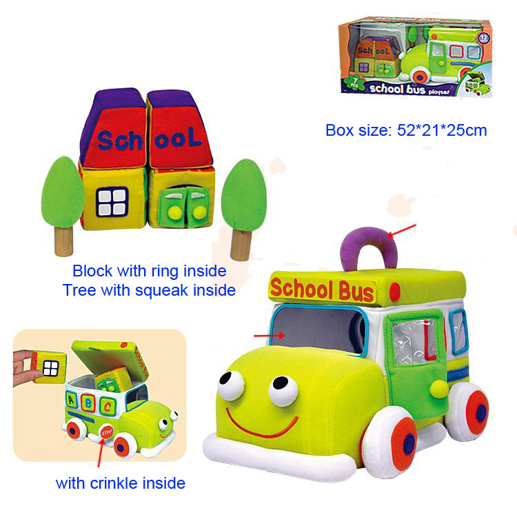 Custom Stuffed Car Plush Toy Bus Plush Toy