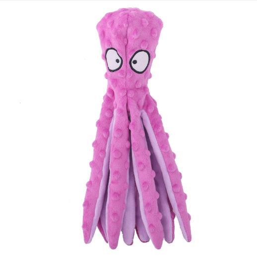 Wholesale No Stuffing Octopus Dog Chew Toys Squeaky Toys Pet Plush Toy