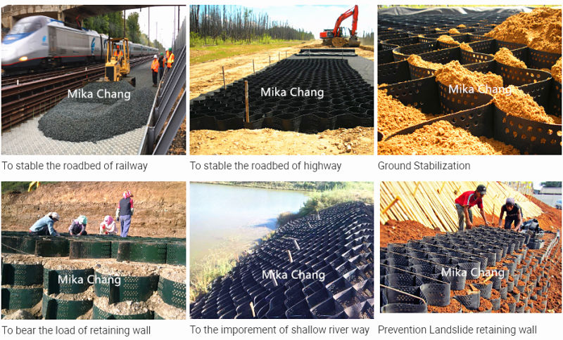 High Tensile Strength HDPE Geocell for Reinforcement of The Riverbed and Soft Soil