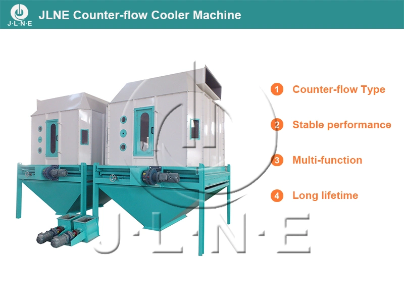 Pet Feed Cooler Counterflow Cooling Machine for Animal Feed Poultry