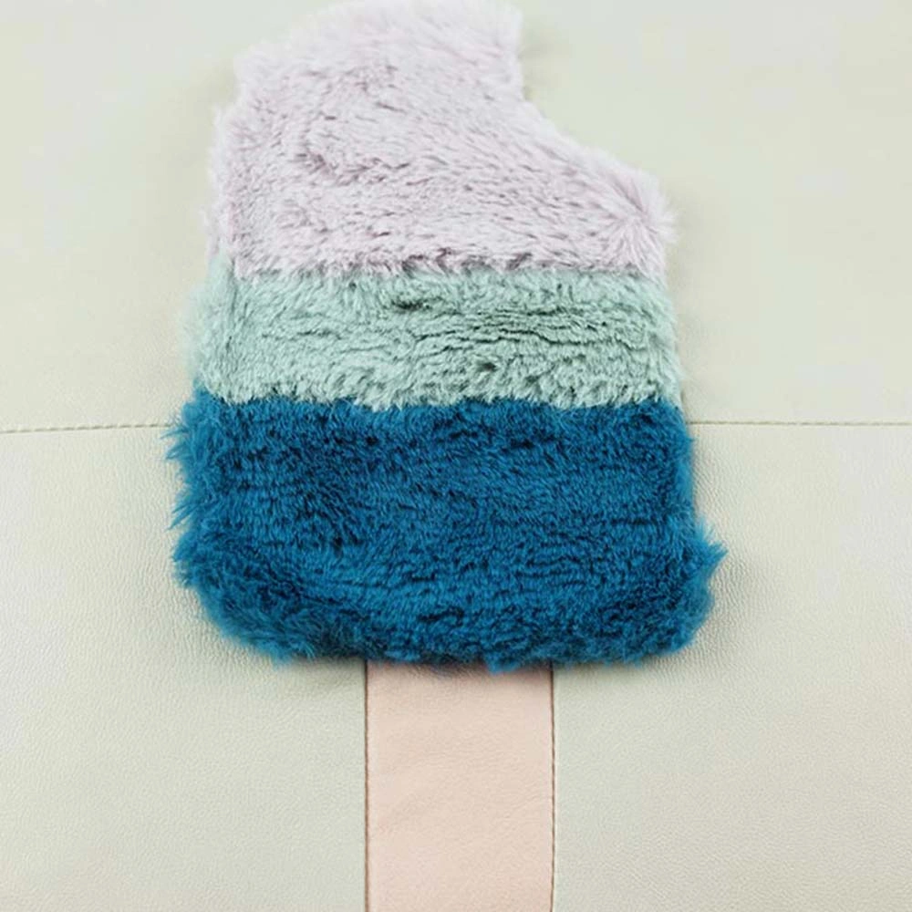Home Textile Artificial Fur Leather Ice Cream Design Pillow Cushion Used for Bed/Sofa