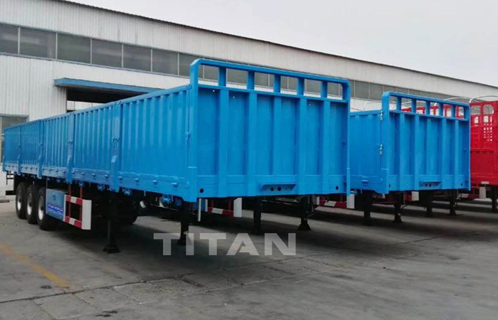 Titan Vehicle Wall Side High Bed Semi Trailer for Sale