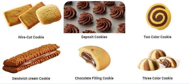 Stainless Steel Three Color Cookies Production Line Cookie Dough Extruder Machine