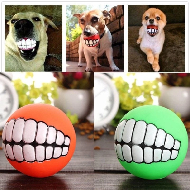 Dog Ball Teeth Toy Chew Sound Toys Pet Supplies Squeak Pets Toys