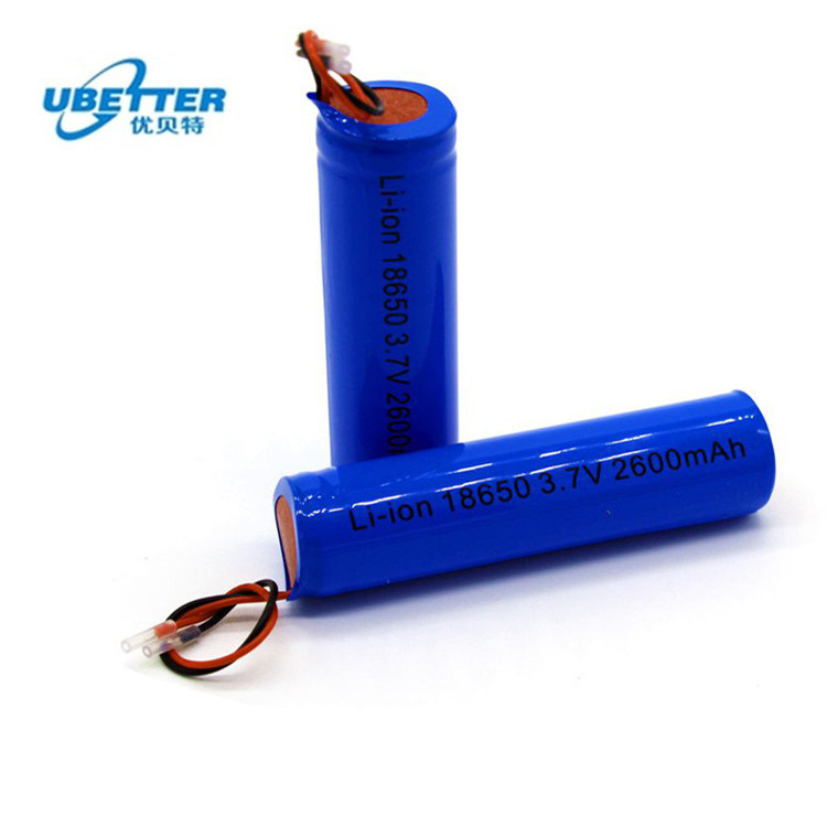 Rechargeable 18650 Li-ion Battery Cell 3.7V 2.6ah for Portable Services Electronic Toys