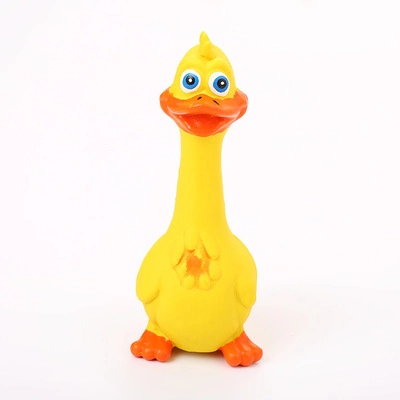 High Quality Duck Shape Rubber Pet Toy Eco-Friendly Durable Dog Chew Toy