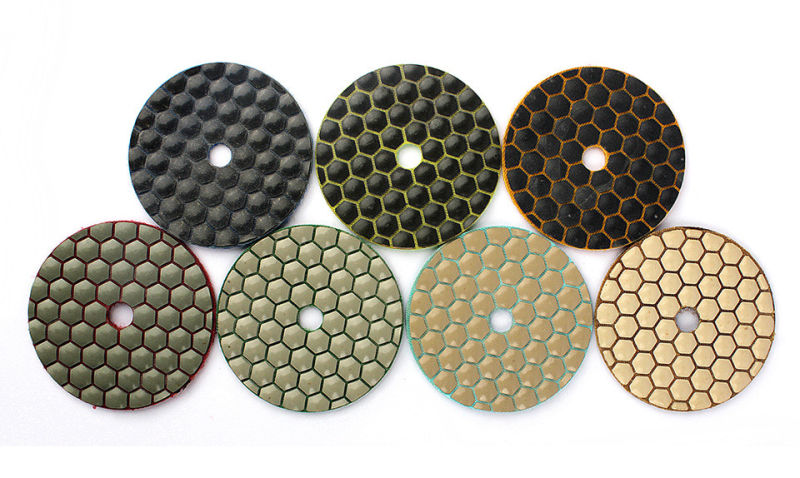 Dry Diamond Polishing Pads Flexible Sanding Pads for Angle Grinder