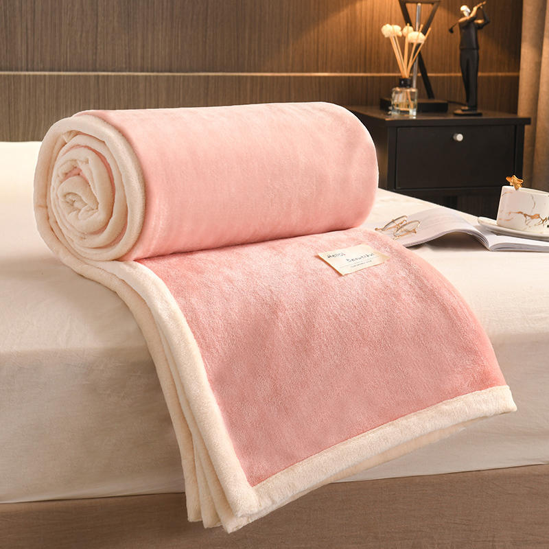 Coral Fleece Blanket Cuddly Micro Fleece for Queen