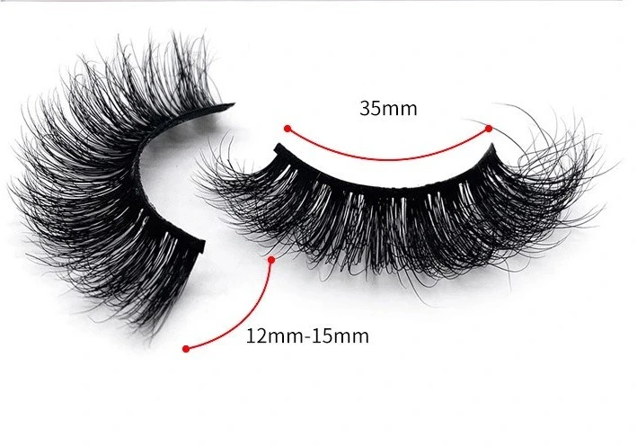 Wholesale Luxury Cruelty Free Fluffy Long 25 mm Lashes 3D 25mm Fluffy Mink Eyelashes