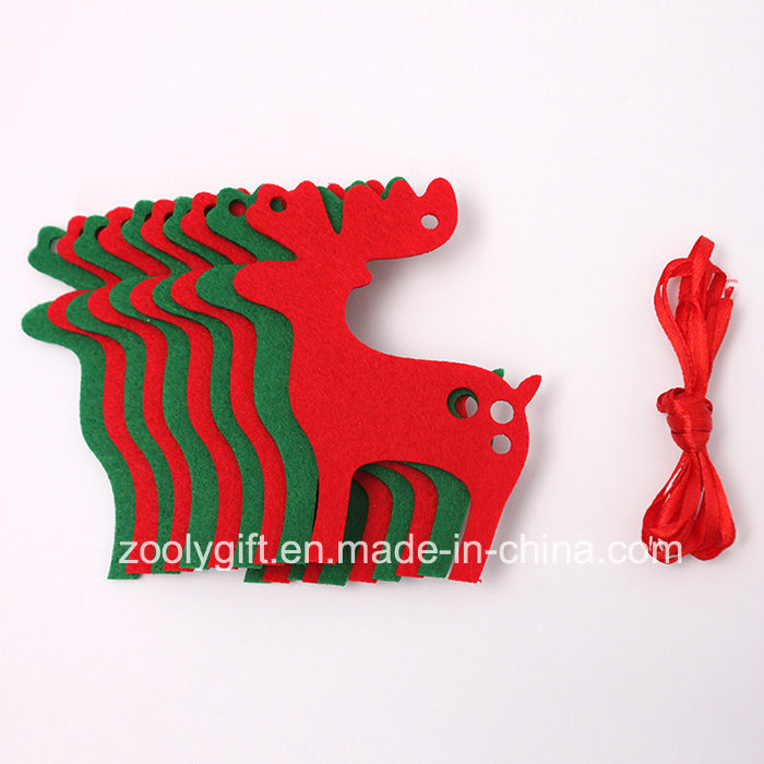 Reindeer Hanging Felt Decorations / Felt Xmas Tree Hanging Ornament