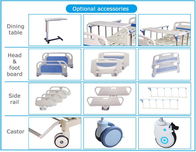 Electric Five-Function Hospital Beds Are Used in Medical Wards and Families