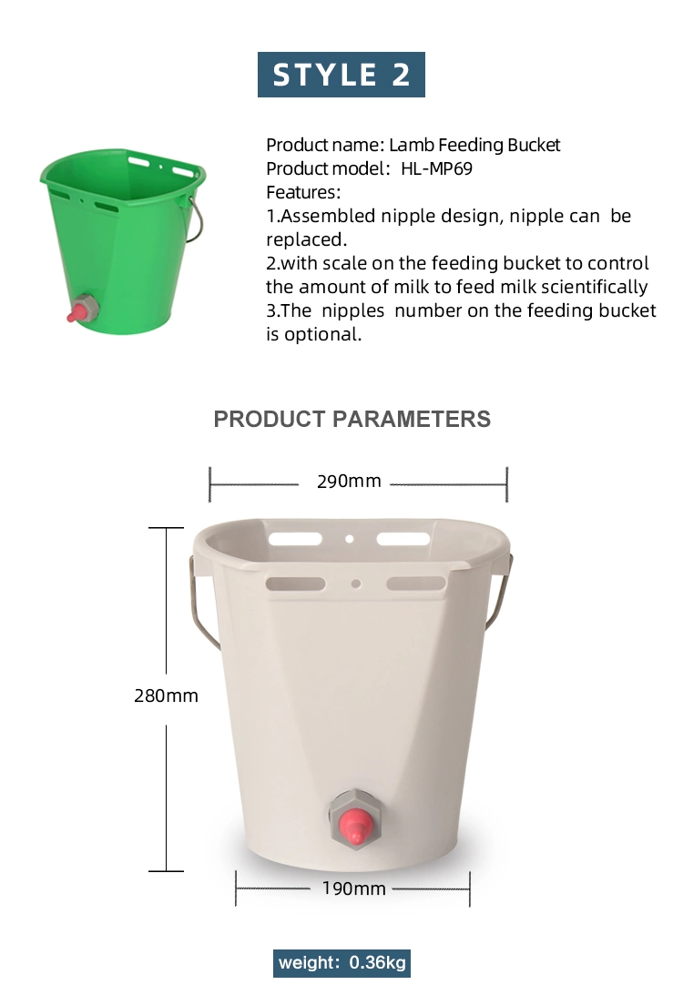 Calf Feeding Bucket Lamb Feeding Bucket Multi-Mouth Feeding Bucket