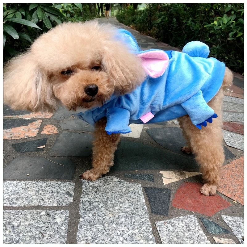 Pet Clothing Cats and Dogs Clothes Stitch Pet Pet Transformation Clothes Warm Dog Cotton Coat