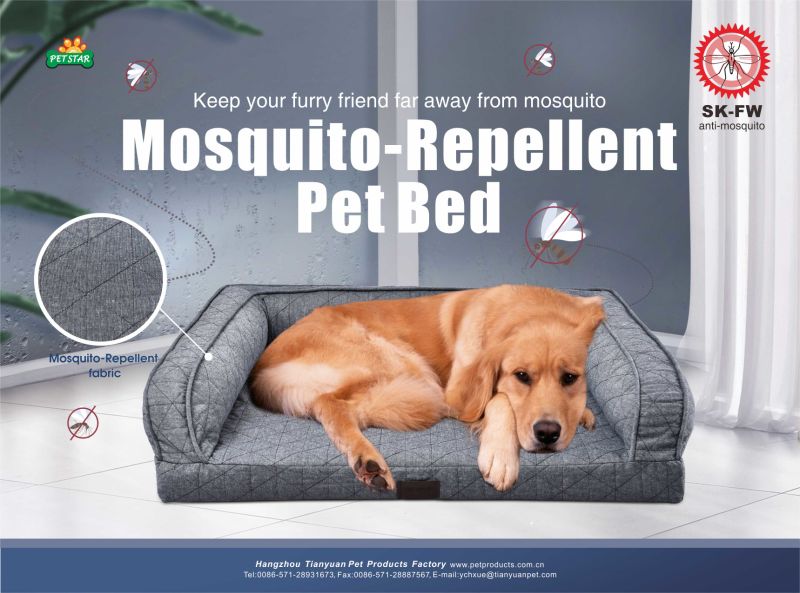 Comfort Soft Mosquito Repellent Dog Cushion Pet Bed