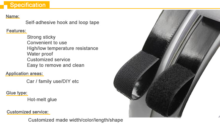 Heat Resistance and Eco-Friendly Adhesive Fastener Tape for Toys/Furnitures/Bedrooms