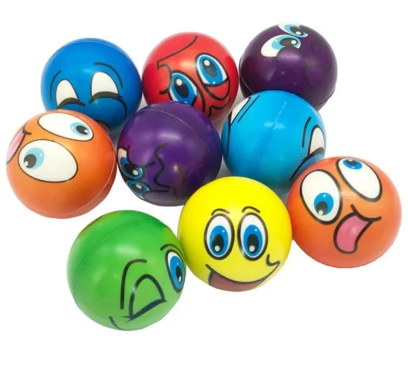Customized Novelty Squeeze Toys Emoji PU Stress Ball Stress Toys
