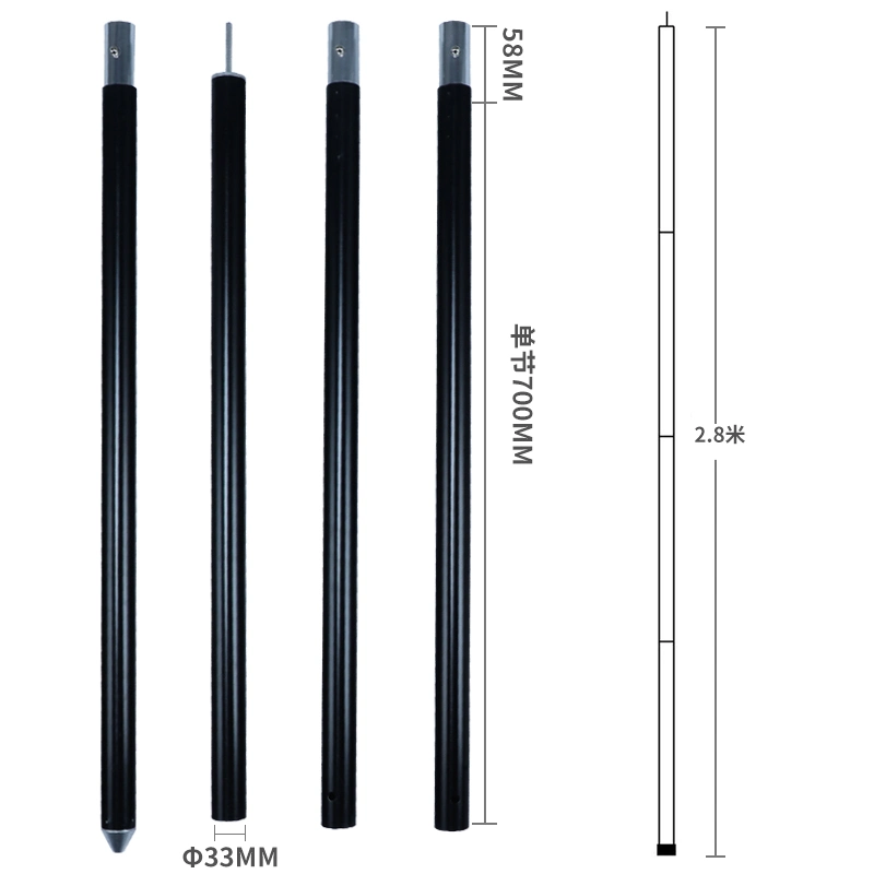 Aluminium Stangen Zelt Stangenersatzzelterstangen Zubehör, Multifunktions-Leichtgewicht Zelt Stangenreparatur Kit für Tarp Rohr