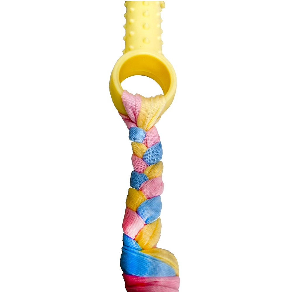 TPR Pet Chew Toy with Colorful Rope (Bone Shape)