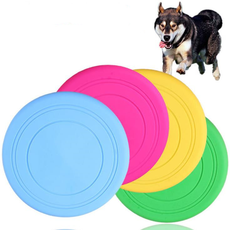 Interactive Dog Rubber Soft Training Pet Dog Toy Products Dog Flying Disc