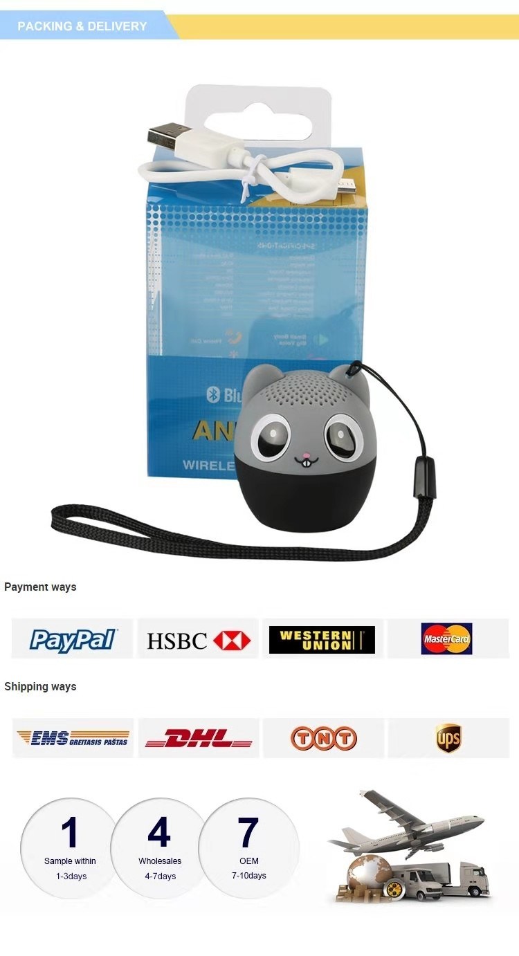 Mini Cute Pets Wireless Bluetooth Speaker Toy Mini Speaker