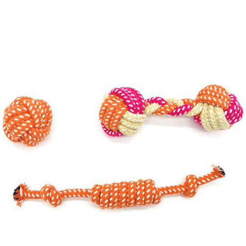 Pet Cotton Rope Toy Set Molar Tooth Dog Chew Rope Toy