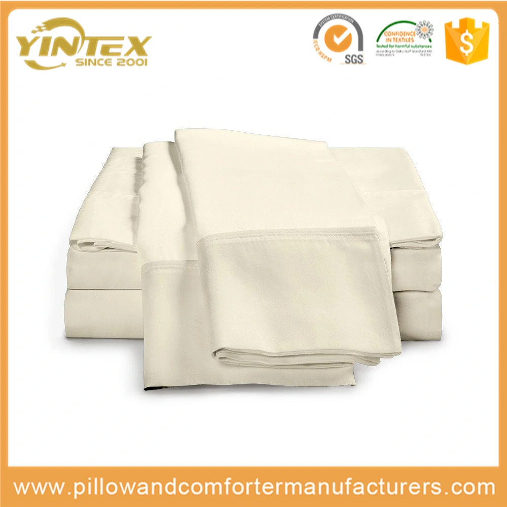 100% Organic Bamboo Bed Sheet Set Pure Color Bamboo Bed Sheets