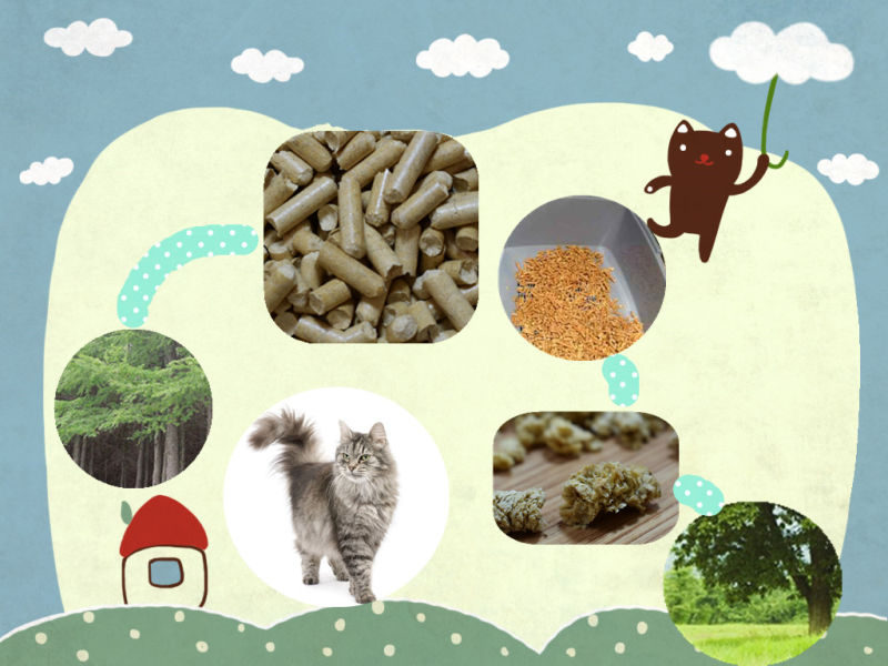 Good Quality Pine Wood Cat Litter Used for Cats