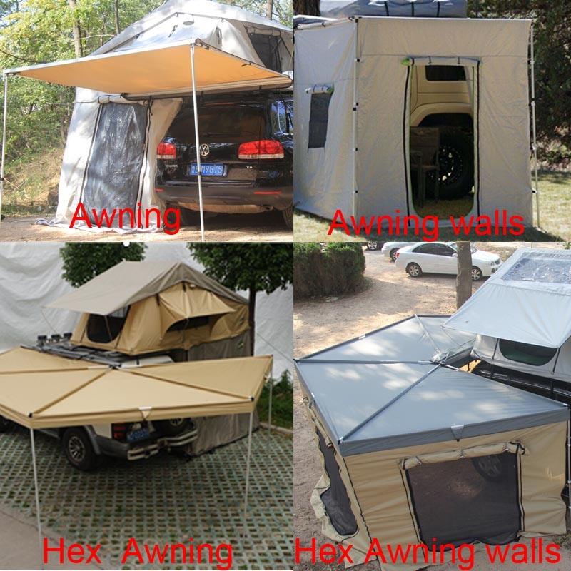 Best Selling Rooftop Tent Car Camping Tent with Awning