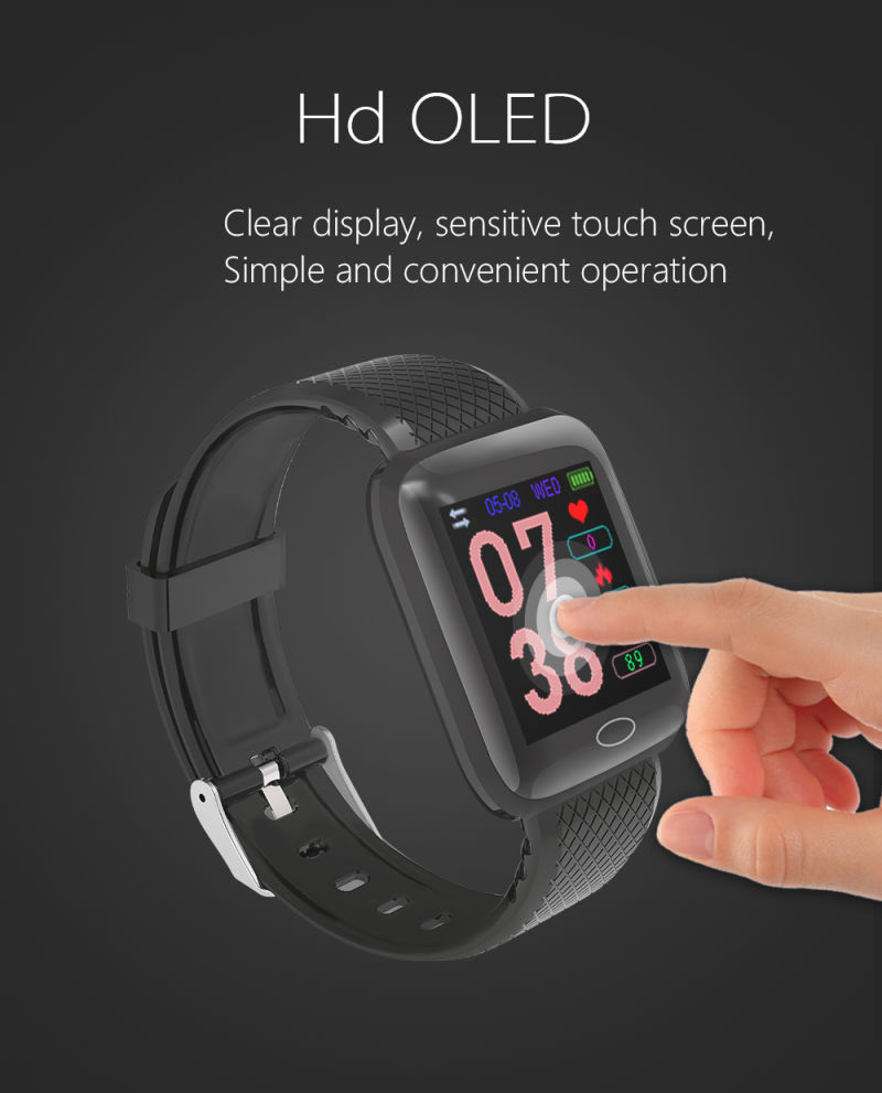 2021 Bluetooth Smart Watch Health Tracker Sport Smart Bracelet Smart Bracelet 116 Plus