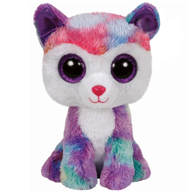 The Husky Dog Plush Regular Soft Big-Eyed Stuffed Animal Wild Cat Toy