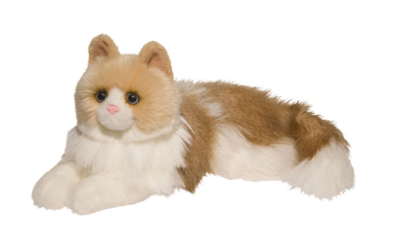 Fluffy Cat Toy Soft Sitting Cat Animals