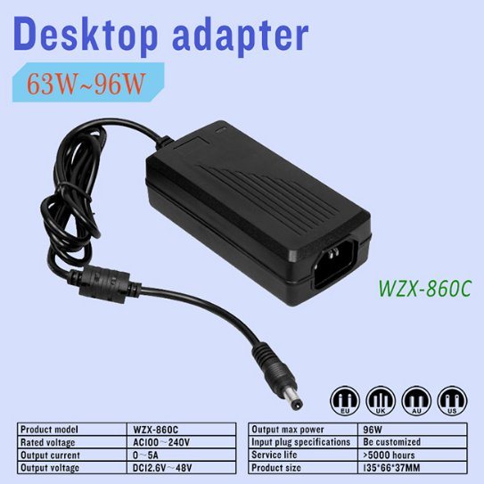 12.6V 5A 63W/ 48V 1.5A 78W EU/Us/Cn/UK/Au/in...Desktop Adapter for Electronic Toys