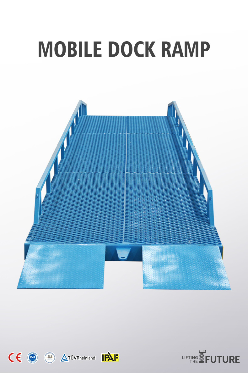 Yard Ramp for Truck Mobile Hydraulic Container 10ton Loading Ramp