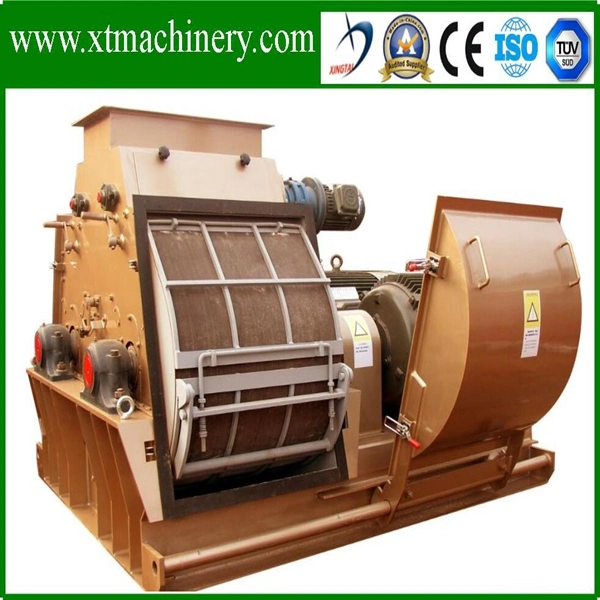 Auto Feeding, Auto Working, Cyclone Equipped Wood Sawdust Hammer Mill