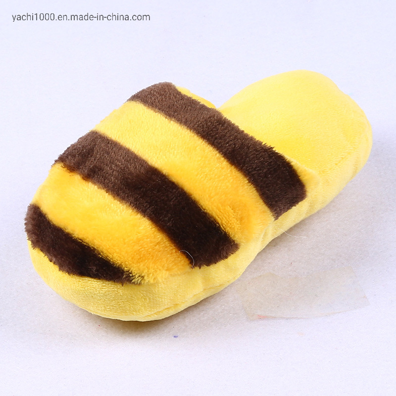 Plush Slipper Design Sounding Pet Toy