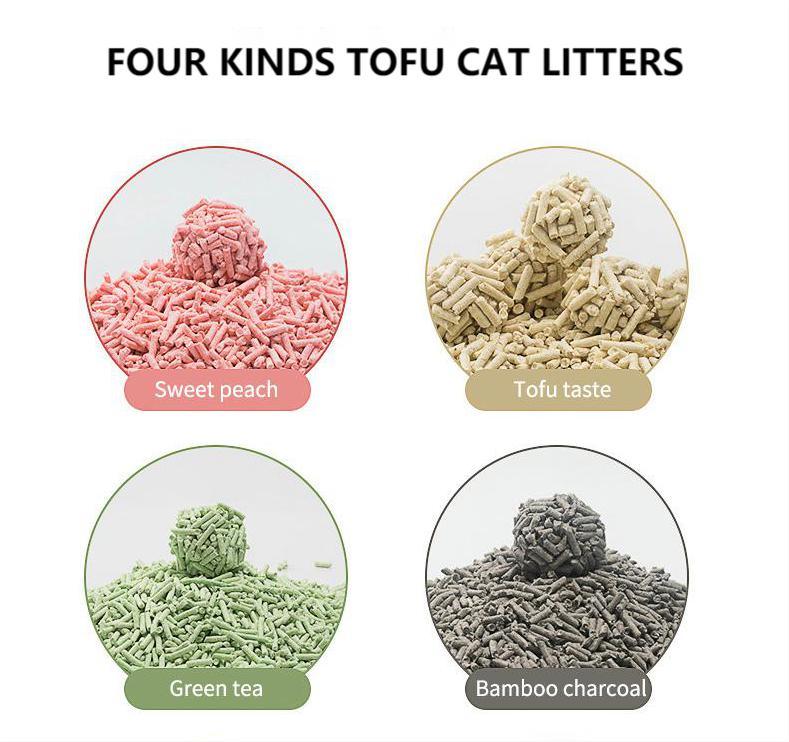 Tofu Cat Litter High Quality Pet Cleaning Products Cat Sand Manufacturer in China