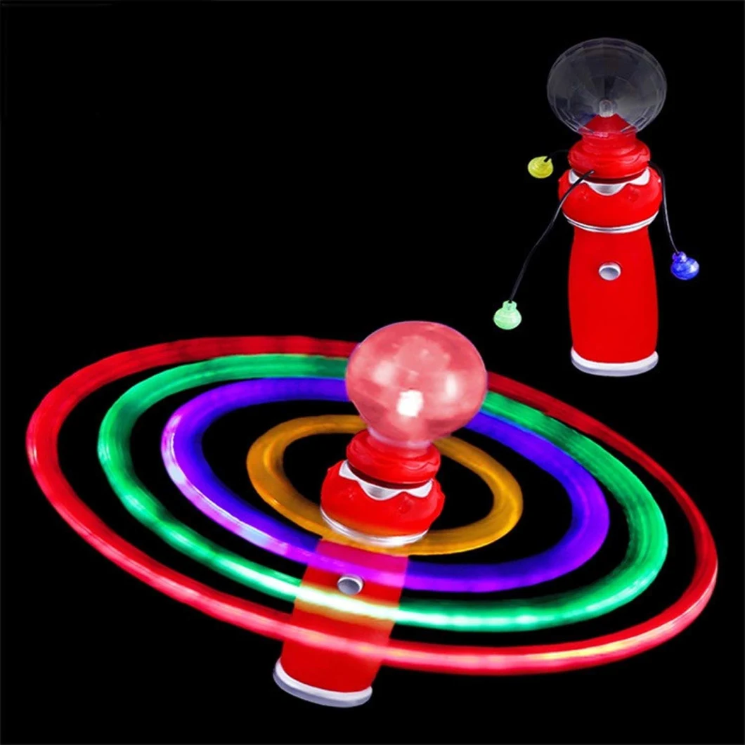Light up Christmas Spinning Wands LED Changing Pattern Spinner Wand